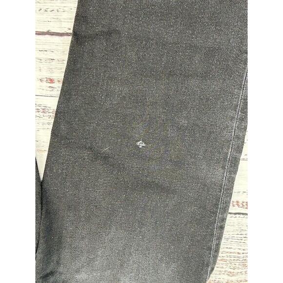 RE/DONE Womens 70s Stove Pipe Straight Leg Jeans Raw Hem Denim Black Size 29 NWT - Picture 9 of 12